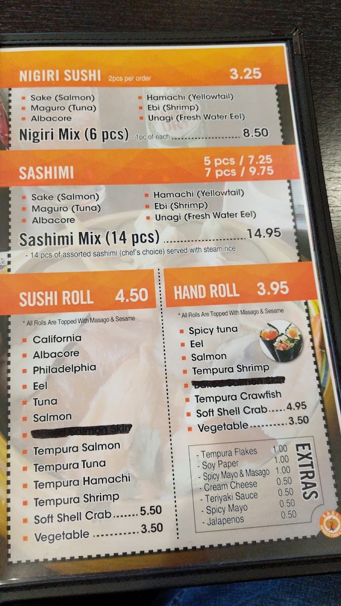 Kaki Sushi Menu - Image 4
